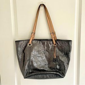 Michael Kors Silver leather bag